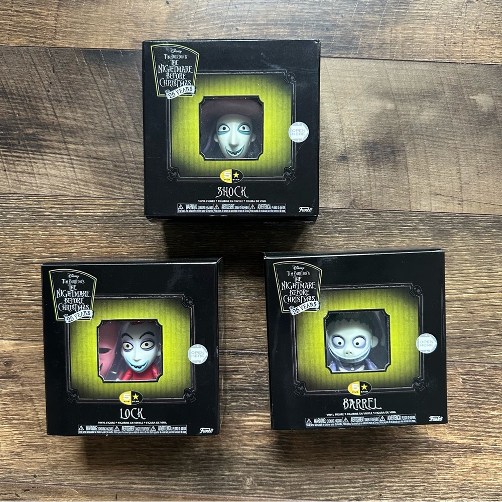 The Nightmare before Christmas Figure Set 25th Anniversary Lock Shock and Barrel
